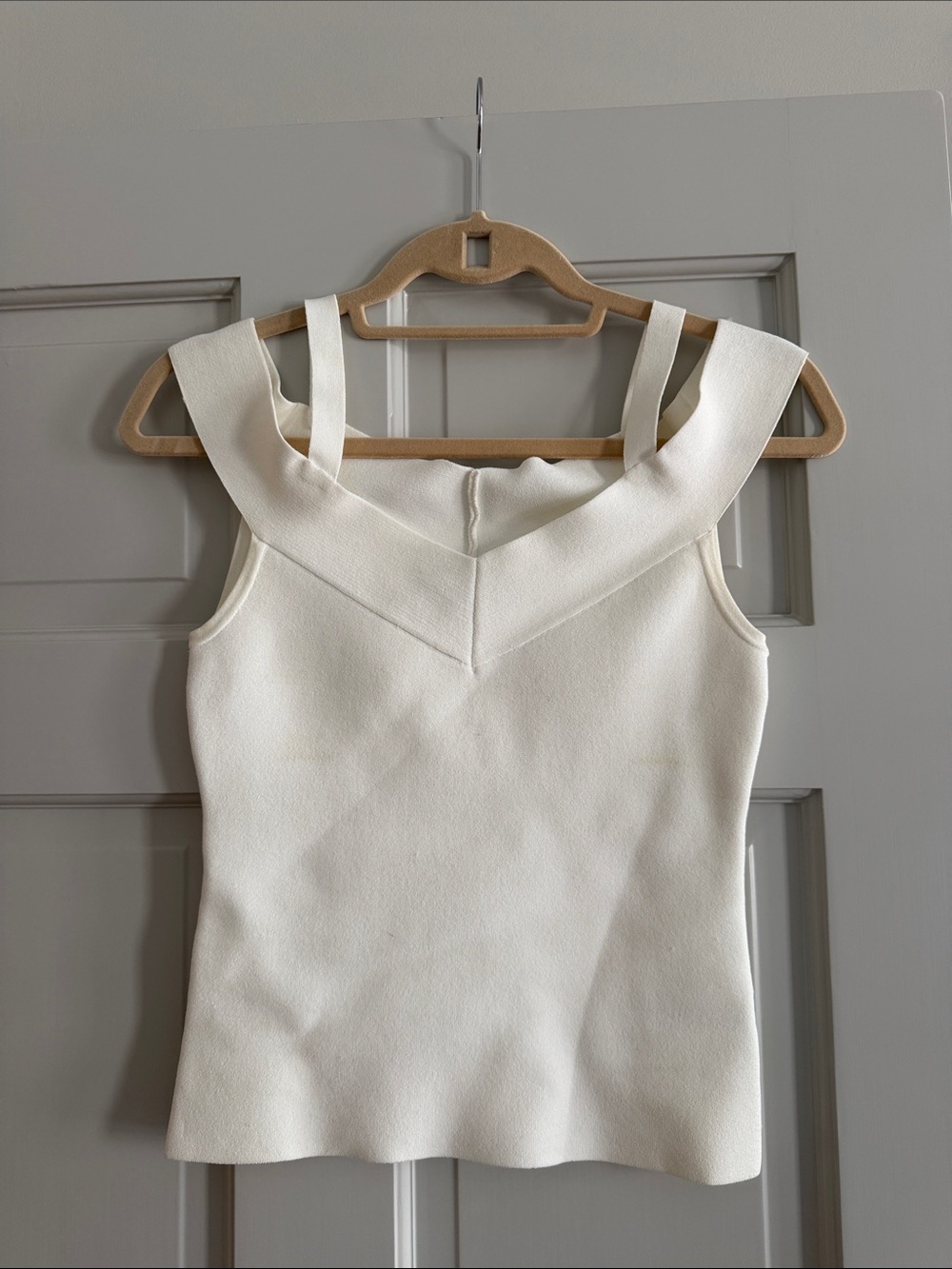 Milly Cream off the shoulder tank